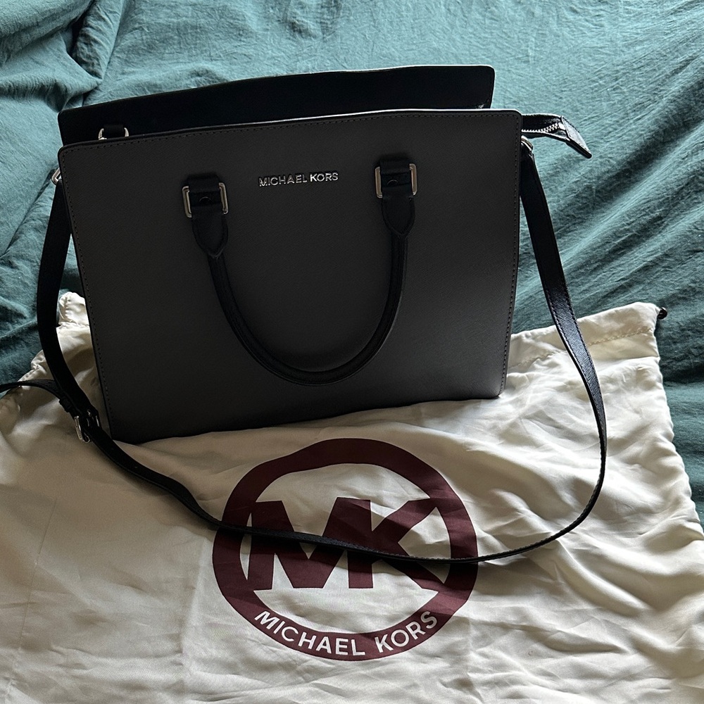 Michael Kors Charcoal and Black Tote